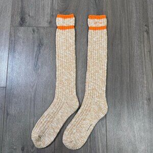 J.Crew Women's Tan and Orange Socks
